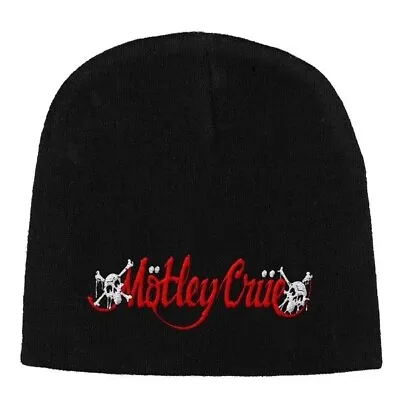 Buy Motley Crue Dr Feelgood Embroidered Logo Beanie Hat Official Band Merch • 18.97£