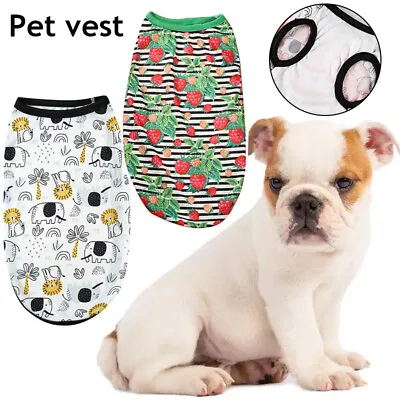 Buy Pet Cat Puppy Small Dog Vest T-Shirt Coat Dog Clothes Apparel Thin Shirt Costume • 2.66£