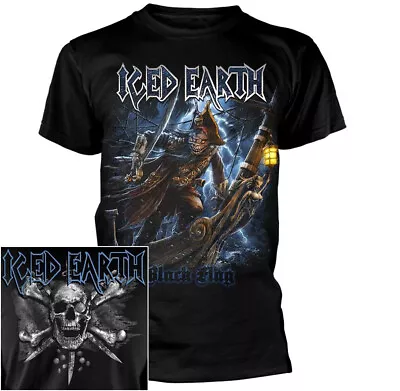 Buy Iced Earth Black Flag Shirt S-3XL T-shirt Official Heavy Metal Band Tshirt • 25.01£
