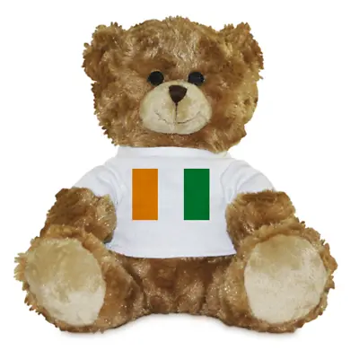 Buy Plush Teddy Bear, Plush Stuffed Animal Bear W/ T-Shirt Flag Ivory Coast • 17.26£