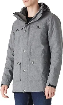 Buy Mens Waterproof Jacket Windproof Hooded Winter Coat Men Warm Long Parka Puffer S • 19.99£