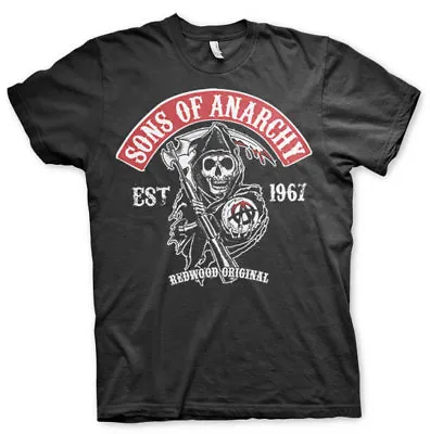 Buy Official Licensed Sons Of Anarchy - Redwood Original Red Patch T-Shirt S-XXL • 15.99£