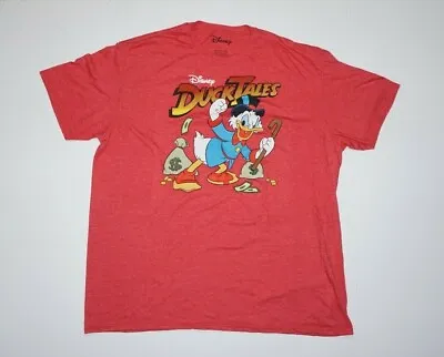 Buy Disney DuckTales Uncle Scrooge McDuck Red T Shirt Size 2XL Duck Tales • 14.17£