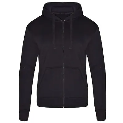 Buy Ladies Womens Plain Zip Up Coloured Fleece Sweatshirt Hoodie Jacket Hooded Top • 11.99£