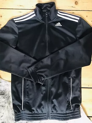 Buy Mens Adidas Black Sports Jogging Activewear Jacket Slim S 36/38 Chest • 8£