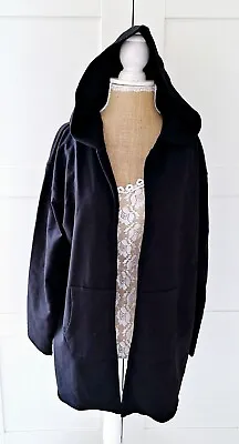 Buy Bpc Selection Ladies Black Open Jersey Hoodie Jacket Size 12 NEW • 15.99£