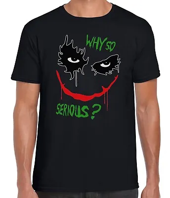 Buy Why So Serious Joker Slogan Cool Funny Unisex T-shirt • 12.99£