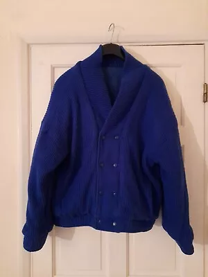 Buy EMOS Of London Reversible Blue Corduroy Bomber Jacket Size M  Vintage 80s Jacket • 29.95£