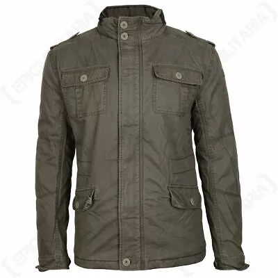 Buy Brandit Britannia Winter Jacket - Olive - Military Style Warm Coat Winter Army • 92.95£