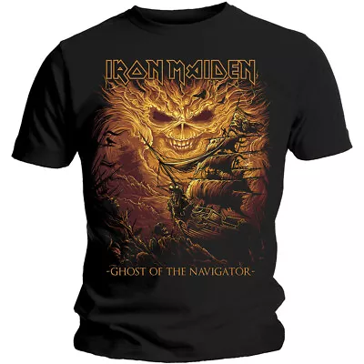 Buy Iron Maiden Ghost Of The Navigator Steve Harris Official Tee T-Shirt Mens • 17.13£