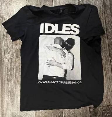 Buy Idles T Shirt Rare Rock Band Joy As An Act Of Resistance Merch Tee Size M Black • 17.50£