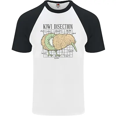 Buy Funny Kiwi Fruit Bird Dissection Mens S/S Baseball T-Shirt • 8.99£