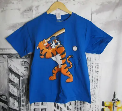 Buy Kelloggs Tony The Tiger Baseball Kids Medium Blue T-shirt • 4.99£