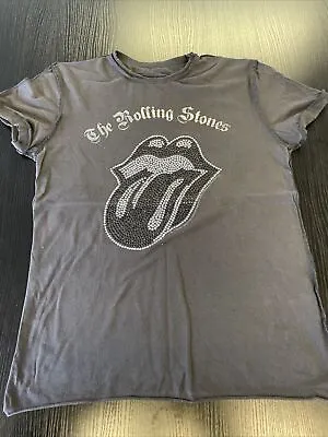 Buy Amplified Vintage The Rolling Stones Tongue Jewelled Design Sz Small T Shirt (J) • 19.99£
