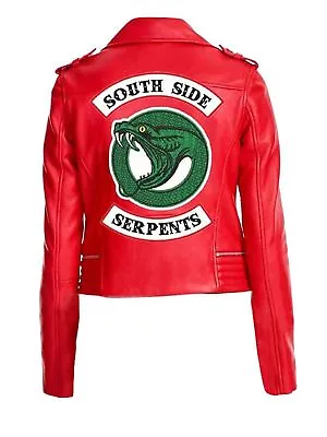 Buy Riverdale Southside Serpents Madelaine Petsch Cheryl Blossom Women Red Jacket • 76.99£