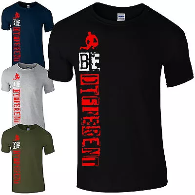 Buy BE Different T-Shirt - MMA Training Gym Bodybuilding Motivational Gift Mens Top • 13.01£