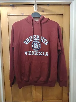 Buy Women's Burgundy Graphic Front Hoodie Size Large • 4£