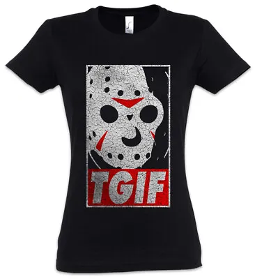 Buy 13th Friday Women T-Shirt The Jason Blood Halloween 13th Fun Thank God It's • 21.59£