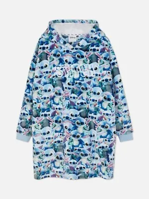 Buy Disney Lilo & Stitch Women's Ladies Hoodie Hooded Blanket M/L Primark Snuddie • 24.99£