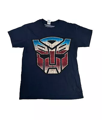 Buy Gildan Transformers Optimus Prime Autobot Logo T-Shirt Unisex Size M Blue • 6.99£