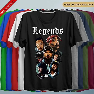 Buy Rapper T Shirt Tupac Dr Dre Gangster Rap Eminem Ice Cube Eazy E Obie Biggie • 14.95£