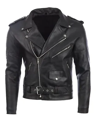 Buy PROSPEED CowHide Leather Jacket Men’s Motorbike Biker Style Black EU 48 /UK 3XL • 45£