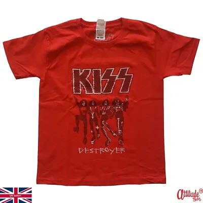 Buy Kiss Baby & Toddler T Shirt-Kiss T Shirt-Kiss Destroyer Official-Kids Rock Tees • 14£