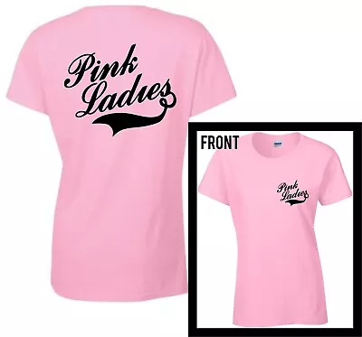 Buy Pink Ladies T-Shirt Grease John Travolta Top T Birds Women Rydell High 80s Retro • 12.99£