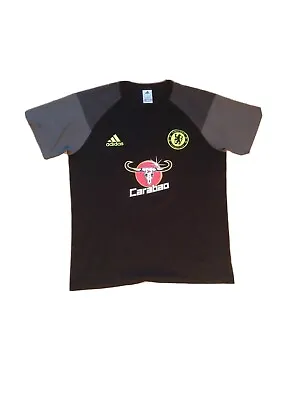 Buy Chelsea Football Club Shirt L Black Adidas Carabao Training Top T Shirt • 12.95£