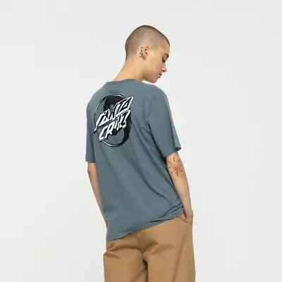 Buy Santa Cruz Yin Yang Dot T-Shirt Pewter Sample 50% OFF • 12.95£