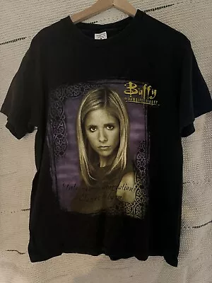 Buy Vintage Buffy The Vampire Slayer Black Shirt 1990s • 119.99£