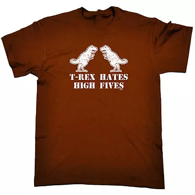 Buy Trex Hates High Fives Dinosaur Mens Funny Novelty Shirts T Shirt T-Shirt Tshirts • 12.95£