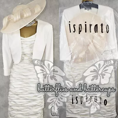 Buy ISPIRATO Size 18 BNWT Dress And Jacket Hatinator Mother Of The Bride Outfit • 299.99£