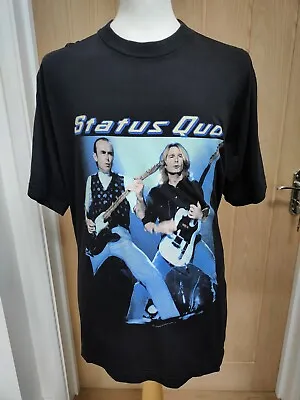Buy Status Quo Just For The Record Tour T-Shirt - Black - Single Stitch - Size L • 24.99£