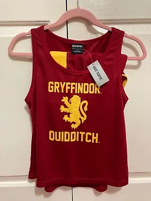 Buy Harry Potter Gryffindor Quidditch PJ Set Mesh Tank Shorts Hot Topic • 19.20£