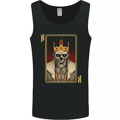 Buy King Playing Card Gothic Skull Poker Mens Vest Tank Top • 9.99£