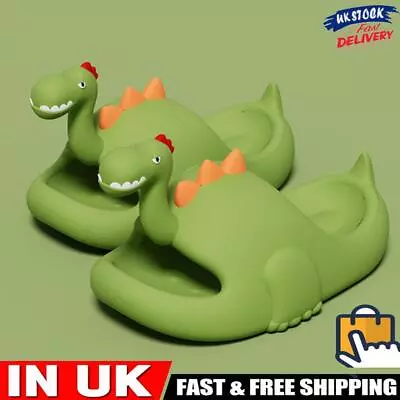 Buy Dinosaur 3D Cute Slides Open Toe Cloud Slippers Non-Slip Thick Sole Quick Drying • 11.69£