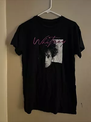 Buy Whitney Houston Womens T Shirt Black Size XL Graphic 100% Cotton Top • 13.49£