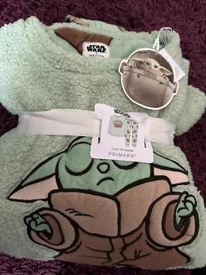 Buy Star Wars Mandalorian Baby Yoda Grogu Pyjama Ladies Women Cosy Fleece PJ 2XS 4-6 • 26.50£