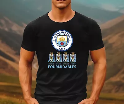Buy Man City  Premier League Champions  FOURMIDABLES  Custom Made To Order T-Shirts • 15£
