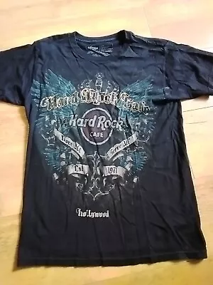 Buy Hard Rock Cafe Mens Small T-shirt Hollywood Black Vintage • 14.95£