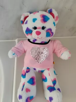 Buy Build A Bear Hearts & Hugs Bear With Pink T Shirt 17 Inch  • 12.99£