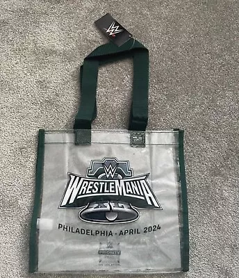 Buy WWE WrestleMania 40 XL Stadium Bag Tote - Rare Exclusive Merch W/ VIP Ticket WWF • 59.95£