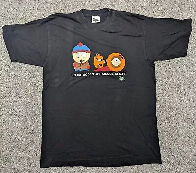 Buy Vintage 90s South Park Oh My God They Killed Kenny Shirt 1998 Large • 34£