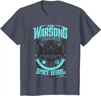 Buy Marvel Youth/Kids Thor Ragnarok The Warsong Space Vessel T-Shirt Blue Medium • 1.78£