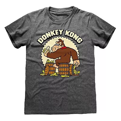 Buy Nintendo Super Mario - Donkey Kong Unisex Dark Heather T-Shirt Small - K777z • 13.80£