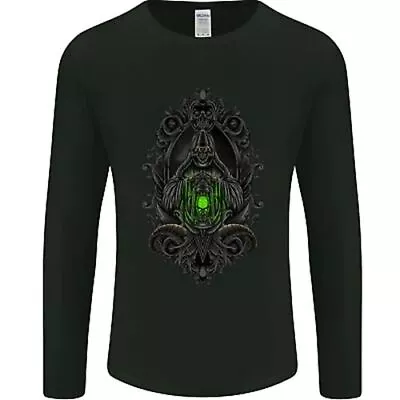 Buy Grim Reaper Gothic Skull Heavy Metal Mens Long Sleeve T-Shirt • 12.99£
