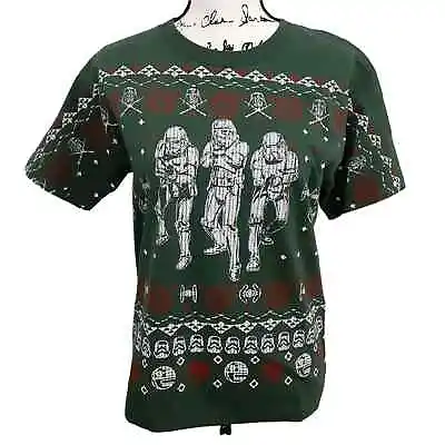 Buy Disney Parks Star Wars Stormtrooper Holiday Sweater Tee Shirt Youth Size L NWT • 28.95£