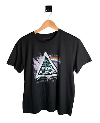 Buy Pink Floyd Womens T-shirt Size L Black Dark Side Of The Moon 1973 Graphic Print • 17.95£