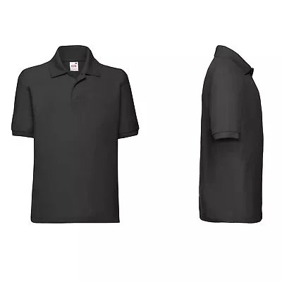 Buy Unisex Polo T Shirt School Uniform Plain Kids Tee Top Sports PE Boys Girls FOTL • 5.99£